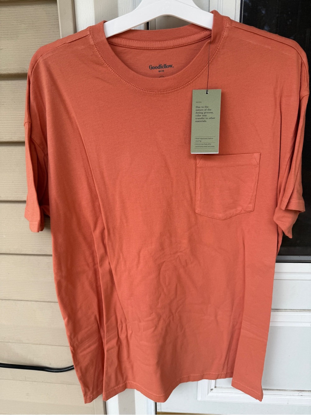 Goodfellow & Co Rust Pocket Cotton Tee